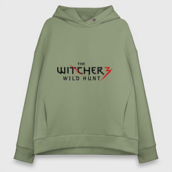 Толстовка оверсайз женская The Witcher 3, цвет: авокадо