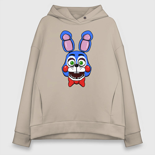 Женское худи оверсайз Toy Bonnie FNAF / Миндальный – фото 1