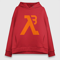 Толстовка оверсайз женская Half-Life 3: Orange, цвет: красный