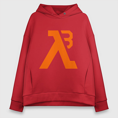 Женское худи оверсайз Half-Life 3: Orange / Красный – фото 1