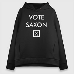 Толстовка оверсайз женская Vote Saxon, цвет: черный