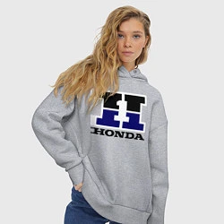 Толстовка оверсайз женская Honda, цвет: меланж — фото 2