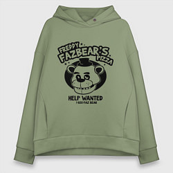 Толстовка оверсайз женская Freddy Fazbear's Pizza, цвет: авокадо