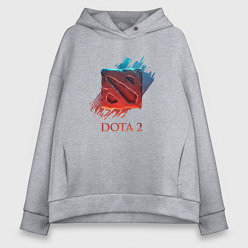 Женское худи оверсайз Dota 2 Shadows / Меланж – фото 1