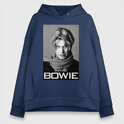 Толстовка оверсайз женская Bowie Legend, цвет: тёмно-синий