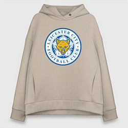 Толстовка оверсайз женская Leicester City FC, цвет: миндальный