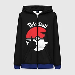 Женская толстовка на молнии Pokeball