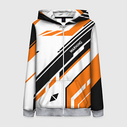 Толстовка на молнии женская CS:GO Asiimov P90 Style, цвет: 3D-меланж