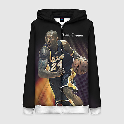 Женская толстовка на молнии Kobe Bryant / 3D-Белый – фото 1