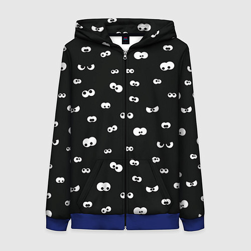 Женская толстовка на молнии Хэллуин 4 / 3D-Синий – фото 1