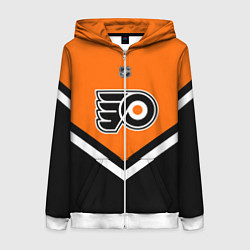 Толстовка на молнии женская NHL: Philadelphia Flyers, цвет: 3D-белый