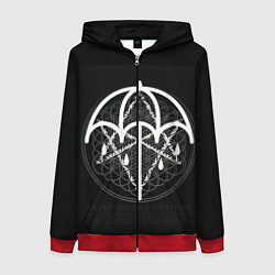 Толстовка на молнии женская BMTH: Rain Symbol, цвет: 3D-красный
