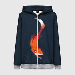 Женская толстовка на молнии Хитрая лисичка