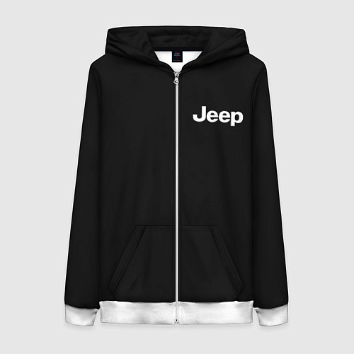 Женская толстовка на молнии Jeep / 3D-Белый – фото 1