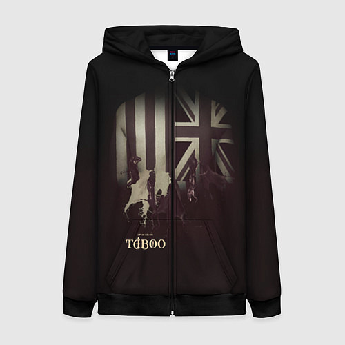 Женская толстовка на молнии Taboo London / 3D-Черный – фото 1