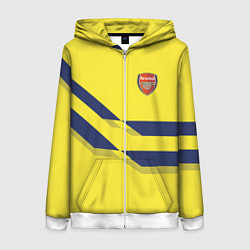 Женская толстовка на молнии Arsenal FC: Yellow style
