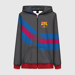 Женская толстовка на молнии Barcelona FC: Dark style