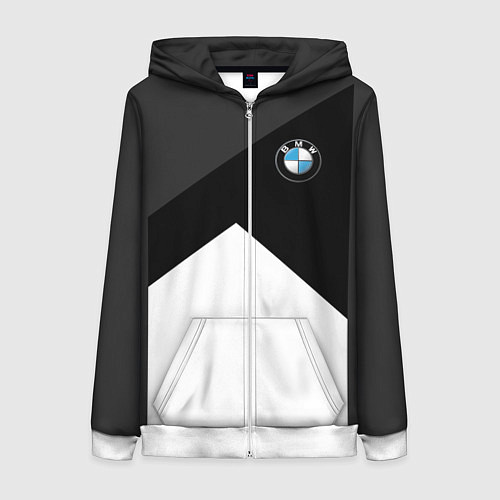 Женская толстовка на молнии BMW 2018 SportWear 3 / 3D-Белый – фото 1