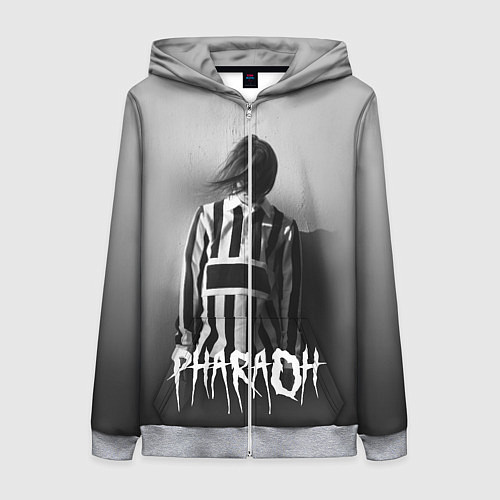 Женская толстовка на молнии Pharaoh: Black side / 3D-Меланж – фото 1