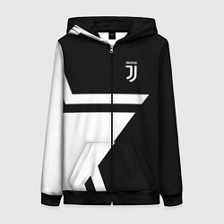 Толстовка на молнии женская FC Juventus: Star, цвет: 3D-черный