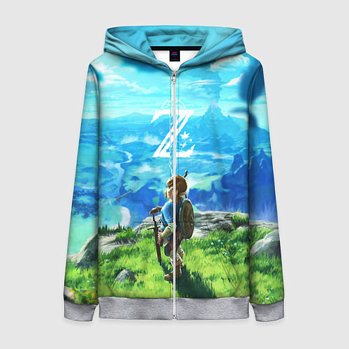 Женская толстовка на молнии Z-Link / 3D-Меланж – фото 1