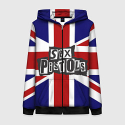 Женская толстовка на молнии Sex Pistols UK