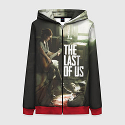 Толстовка на молнии женская The Last of Us: Guitar Music, цвет: 3D-красный