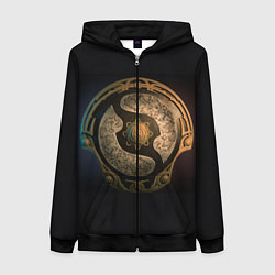Толстовка на молнии женская Bronze Aegis, цвет: 3D-черный