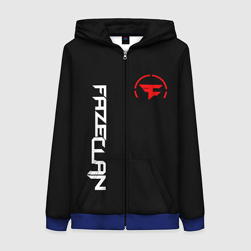 Женская толстовка на молнии FaZe Clan: E-Sports / 3D-Синий – фото 1