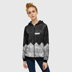 Толстовка на молнии женская BONES: SESH Team, цвет: 3D-черный — фото 2