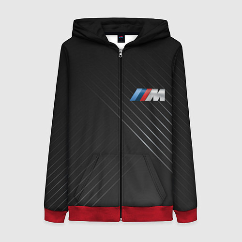 Женская толстовка на молнии BMW / 3D-Красный – фото 1