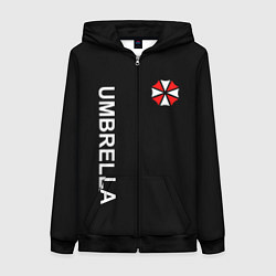 Толстовка на молнии женская UMBRELLA CORP, цвет: 3D-черный