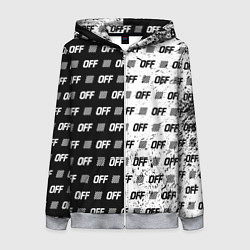 Толстовка на молнии женская Off-White: Black & White, цвет: 3D-меланж