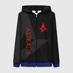 Толстовка на молнии женская Astralis: Dark Style, цвет: 3D-синий