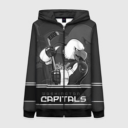 Толстовка на молнии женская Washington Capitals: Mono, цвет: 3D-черный