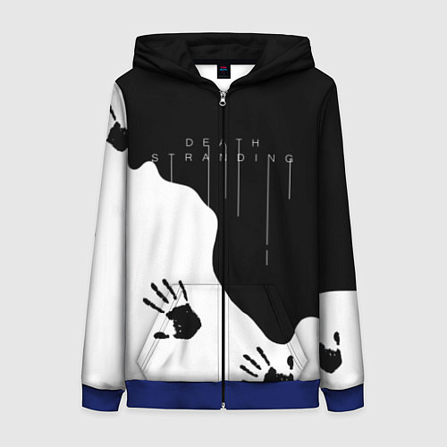 Женская толстовка на молнии DEATH STRANDING / 3D-Синий – фото 1