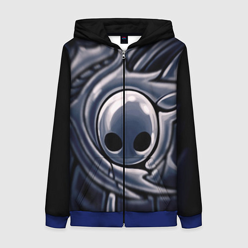 Женская толстовка на молнии Hollow Knight / 3D-Синий – фото 1