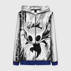 Толстовка на молнии женская Hollow Knight, цвет: 3D-синий