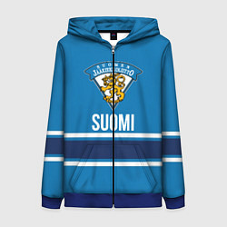Женская толстовка на молнии Сборная Финляндии