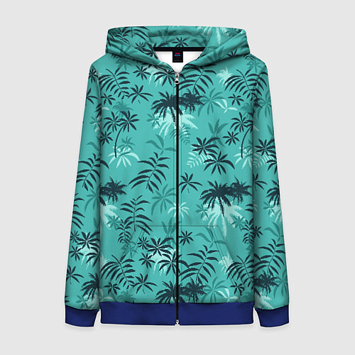 Женская толстовка на молнии Tommy Vercetti / 3D-Синий – фото 1