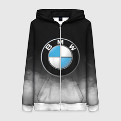 Толстовка на молнии женская BMW, цвет: 3D-белый