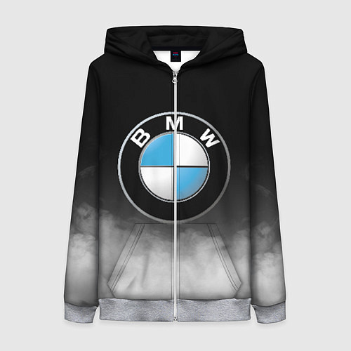 Женская толстовка на молнии BMW / 3D-Меланж – фото 1
