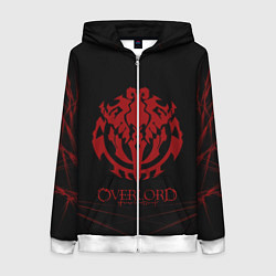 Толстовка на молнии женская Overlord, цвет: 3D-белый