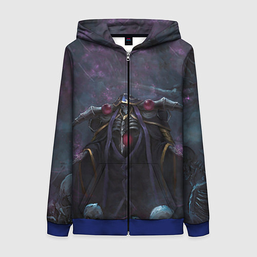 Женская толстовка на молнии Overlord / 3D-Синий – фото 1