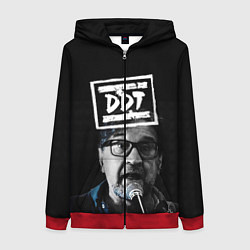 Толстовка на молнии женская ДДТ, цвет: 3D-красный