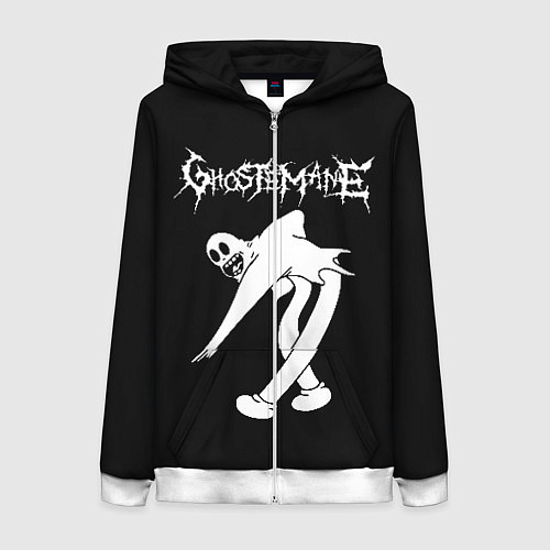 Женская толстовка на молнии GHOSTEMANE / 3D-Белый – фото 1