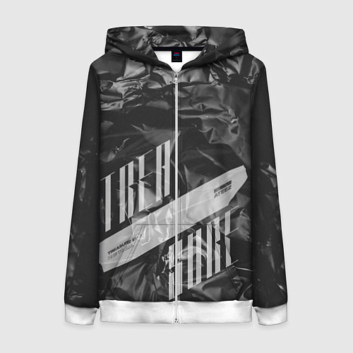 Женская толстовка на молнии Trea Sure Ateez / 3D-Белый – фото 1