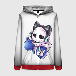 Толстовка на молнии женская UNDERTALE, цвет: 3D-красный