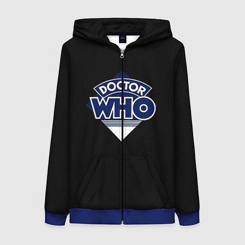 Женская толстовка на молнии Doctor Who / 3D-Синий – фото 1