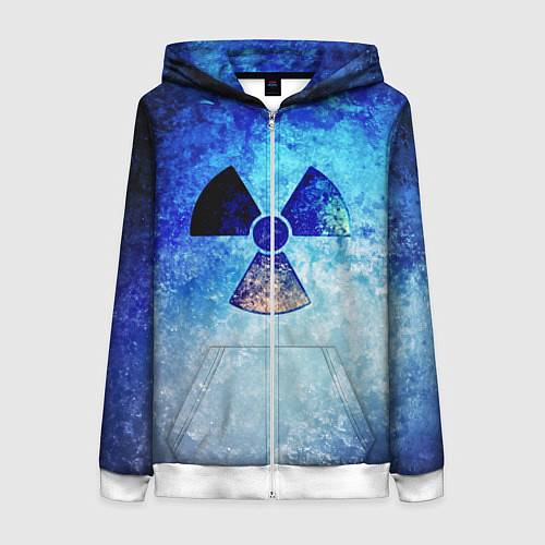 Женская толстовка на молнии STALKER ZONE / 3D-Белый – фото 1